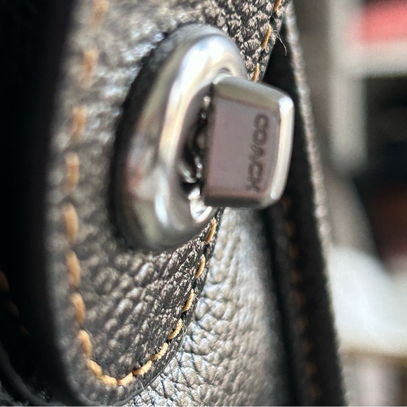 Coach Black Leather Millie Satchel NWT - Picture 10 of 16